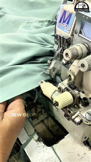 Gathering Attachment At Overlock😱#sewdecode