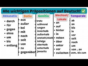 🚀 Alle deutschen Präpositionen einfach erklärt! ✅ Für Anfänger & Fortgeschrittene 📖💡