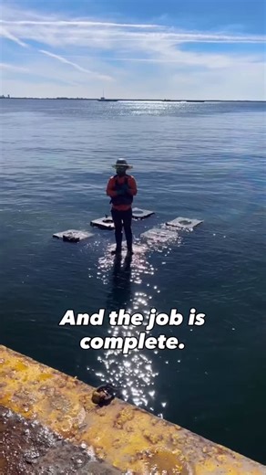 Concrete Cutting and Breaking on Instagram: "Here’s a behind the scenes look into the complex process of underwater wire sawing. Conditions change as the tides rise and fall. This video was shot during low tide, and gives you a sneak peak into what happens below the waves. Check out our previous video to see what happens when the tide is high. #concretecuttingbadasses #concretcutting #demolition #underwaterwiresawing #csdaconcrete"