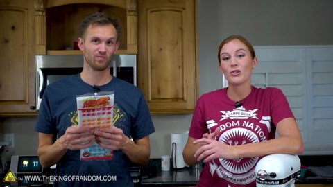 We made human sized candy buttons and tasted them