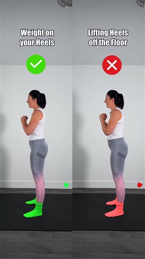 743K views · 3.2K reactions | ❌ Heels Up = Wrong Squat | Here’s the Fix ✅ Lifting your heels in a squat ❌ hurts your form & puts pressure where it doesn’t belong. ✅ The right way: keep your heels grounded & push through them for power + safety.  Do your heels ever lift when you squat? #SquatTips #LegDay #StrengthTraining #HomeWorkout #FitnessForm | Go with JO Fitness | Facebook