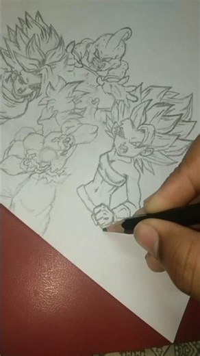 Drawing of Goku MUI VS All | Part-4 #shorts #goku #shortsfeed