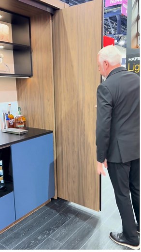 Push. Pull. Pivot. Installation of pocket doors can be a one-person job with the Hawa Concepta III from Häfele. These systems feature simple to follow, one-page visual mounting and adjustment instructions, as well as several pre-assembled components that minimize the number of tools needed for installation. Movement is smooth and effortless with just one hand needed to open and close the system. Hawa Concepta III from Häfele >> https://bit.ly/Hawa_Concepta | Häfele America Co.