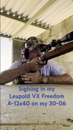 Sighting Im my Leupold VX Freedom 4-12x40 for the 2023 hunting season