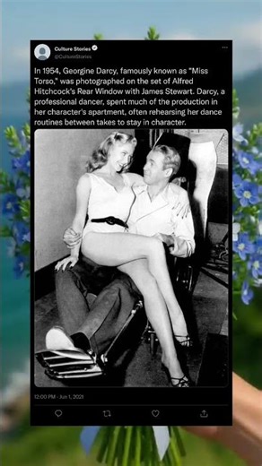 Hitchcock at Work 🎥🔥 Rare Rear Window Set Moment (1954) #AlfredHitchcock #RearWindow #VintageHolly