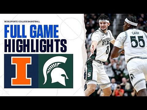 No. 19 Illinois vs No. 12 Michigan State | Full Game Highlights