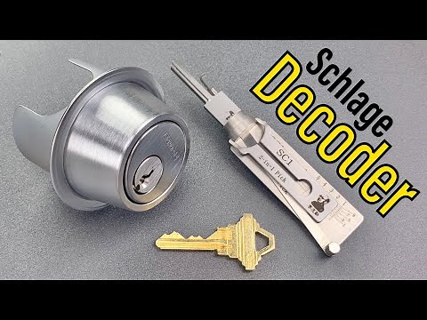 [1244] Schlage Deadbolt OWNED By Lishi Pick/Decoder