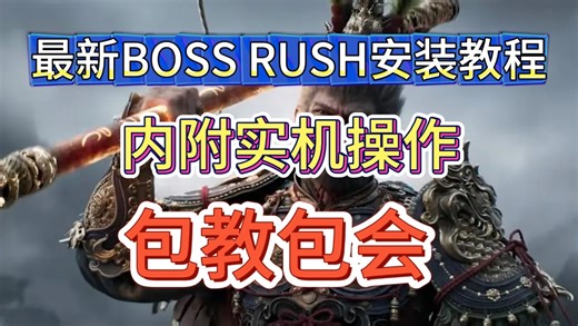 最新BOSS RUSH安装教程！内附实机操作！！包教包会！！！