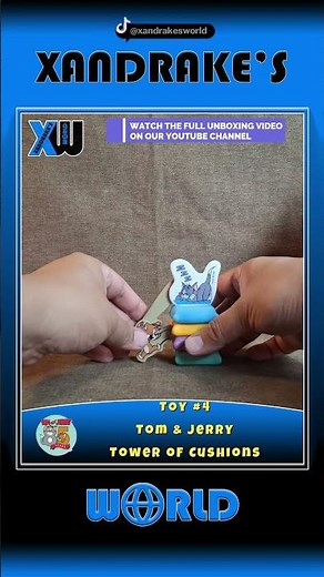 Tom & Jerry Tower of Cushions #tomandjerry #unboxing #happymeal