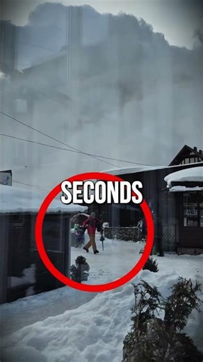 POV Of Avalanche Up Close Footage