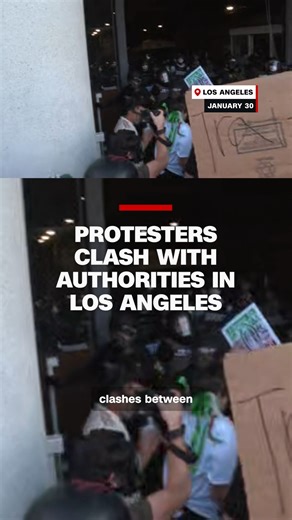 A CNN crew captured clashes between anti-ICE protesters and law enforcement in downtown Los Angeles, California on Friday. | CNN International