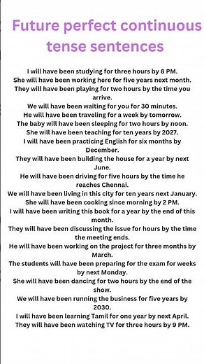 Daily sentences|future perfect continuous tense|spoken English|Learn English simply|