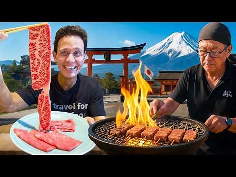 Japanese Street Food - Eating Only Wagyu in Takayama for 24 Hours 🇯🇵