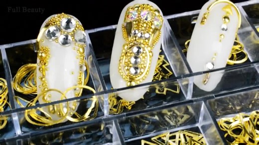 Gold Alphabet Nail Decals: Letter Nail Art Charms - Etsy