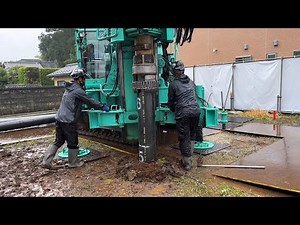 【現場】鋼管杭工事