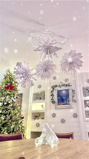 Az DIY on Instagram: "Paper Bag Snow flakes. So simple and fun!"