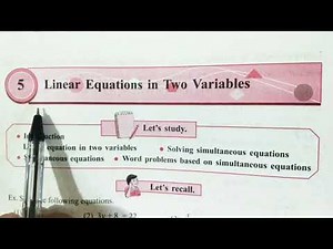 Practice Set 5.1 Linear Equations in two Variables Class 9 Algebra Maths1 SSC 9th std