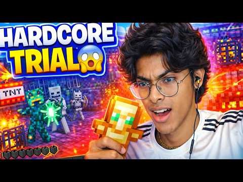 Minecraft Hardcore LIVE 🔥the Deadly Trial Chamber😱 #shorts #minecraft