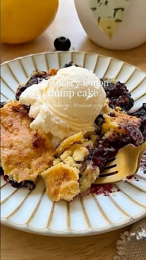Blueberry Lemon Dump Cake