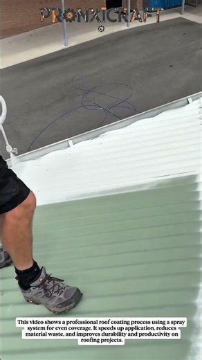 Fast Metal Roof Coating Technique | Smooth & Even Spray Finish