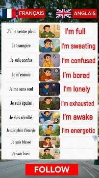 Les adjectifs en anglais | le verbe être #shorts #ApprendreAnglais #CoursAnglais #anglais#English