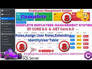 EP 8 Complete Employees Management System Using ASPNET Core MVC, EF Core,SQL|AdminLTE| Perform CRUD💥