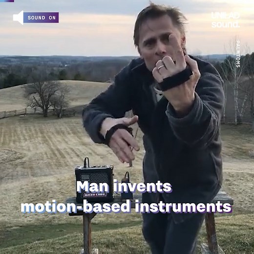1.3M views · 2.3K shares | This dad's invention of motion-based instruments is next level - is this the future of music? 勞 | UNILAD Sound | Facebook