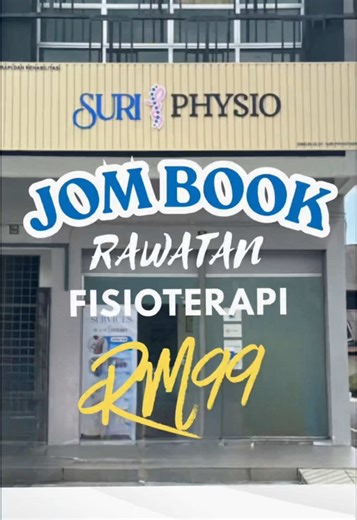 Notis penting! Dah book ke promo rawatan fisio kami? Rm99 je tauuu 1 jam rawatan.. #Physiobanting #sciatica #sakitlutut #SakitBelakang #SlipDisc