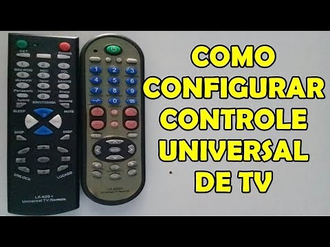 COMO CONFIGURAR CONTROLE UNIVERSAL NA TV
