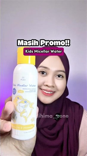 Micellar water kids Maskit #skincare #micellarwater #skincareanak #trendinhshorts