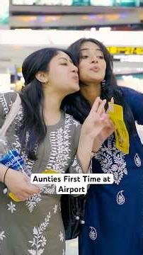 Aunties First Time at Airport | Indian Mom On Vacation | Indian Aunties at Airport