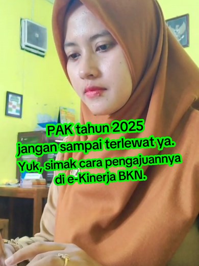Cara mengajukan PAK 2025 di Ekin BKN pada menu angka kredit. Yuk jangan lupa ajukan ya 😊 #klaimangkakredit #pengajuanpak #angkakredit #pak #asn