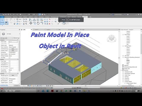 Paint Model In Place Object in Revit