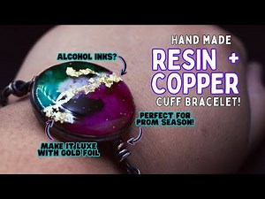 DIY UV Resin & Copper Wire Bracelet | Handmade Jewelry Step by Step