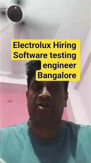 Test Automation Engineer Job 2026 | Electrolux India