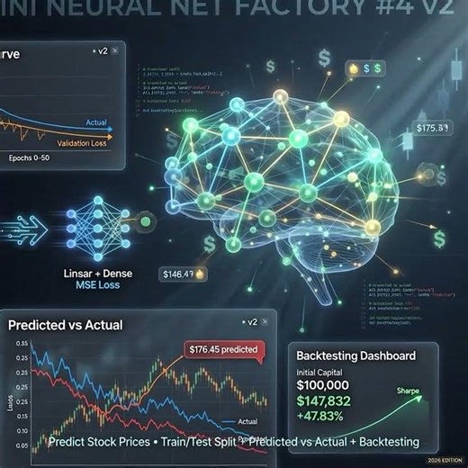 Neural Net Factory AI Stock prediction Begginner.