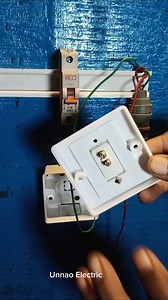 Single switch connection with MCB wiring #unnaoelectric #shorts #viralvideo #instagramreels #facebookreels | Unnao Electric