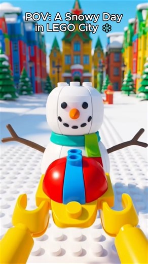 POV: A Snowy Day in LEGO City ❄️