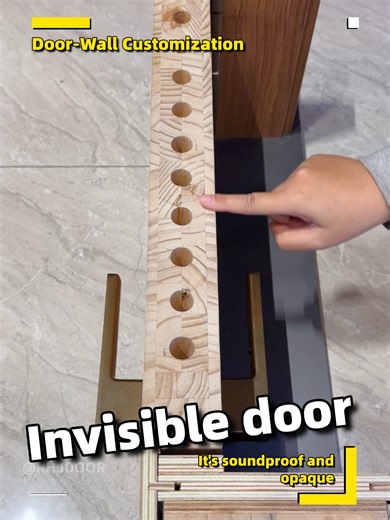 Stylish Flush-Mount Soundproof Invisible Door
