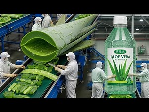 Inside $13 Billion Aloe Vera Factory – How 100,000 Plants Are Bottled a Single Day (Full Process)