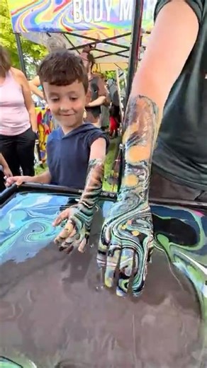Body Marbling Paint Dip by BLVisuals at Return to the River Festival 157