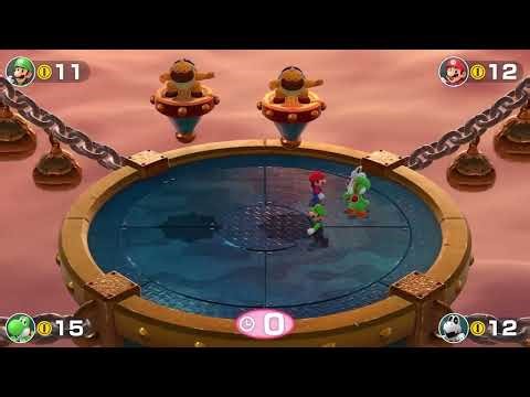 Super Mario Party MiniGames Luigi Vs Mario Vs Yoshi Vs Dry Bones Master Cpu 1080P