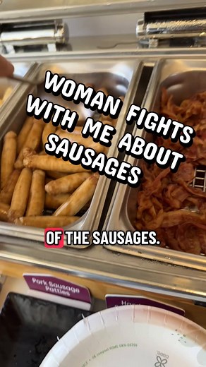 BEFORE anyone attacks me. I just meant I was gonna eat a lot of #breakfast #sausage. It’s a funny exaggeration. Who in their right mind would eat THAT ENTIRE DISH OF #SAUSAGES. #Hotel breakfast was also closing in 12 minutes