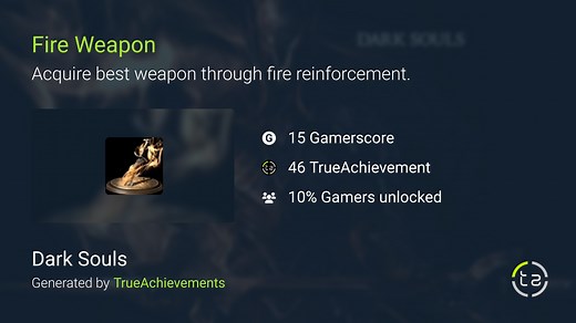 Fire Weapon achievement in DS1