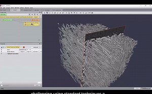 Amira-Avizo Software Segmentation of individual fibers