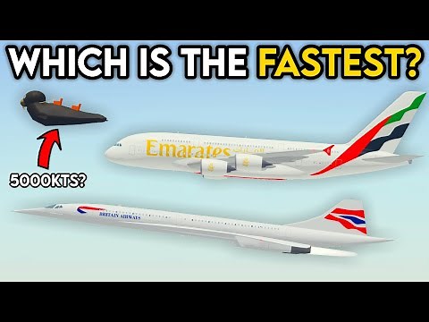 What Are The FASTEST Planes in PTFS? ✈️💨
