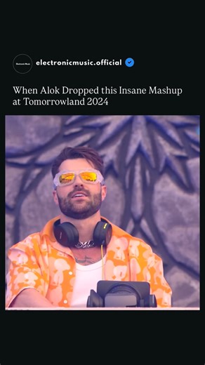 Electronic Dance Music on Instagram: "Alok’s Insane EDM Golden Era Mashup at Tomorrowland 2024 🔥 At Tomorrowland 2024, Alok delivered an unforgettable EDM Golden Era mashup, blending festival classics like: Avicii – Wake Me Up Swedish House Mafia – Don’t You Worry Child Alesso & Sebastian Ingrosso ft. Ryan Tedder – Calling (Lose My Mind) Otto Knows – Million Voices Apologize - (Sultan + Shepard Remix) by Timbaland Feat. OneRepublic This high-energy set took fans on a nostalgic journey through t