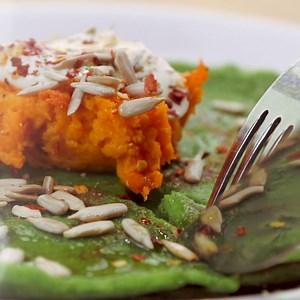 111K views · 260 reactions | Savoury Spinach Pancakes - try a healthy twist on your weekend pancakes! | Lucy Bee | Facebook