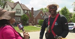 Outdoor workers deal with heat wave in metro Detroit