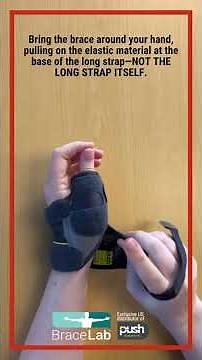 How to apply the Push Sports Thumb Brace